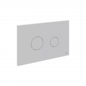 Vado Cameo Round Button Flush Plate - Matt White