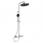 Ideal Standard Ceratherm T25+ Thermostatic Shower System with 2 Function Showerhead 2 Function Handspray and Hose - Chrome