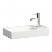 Laufen Meda 460mm Small Basin - 1 Tap Hole - No overflow - White LCC