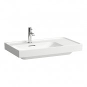 Laufen Meda 800mm Basin with Right Shelf - 0 Tap Hole - White LCC