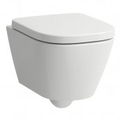 Laufen Meda Rimless Compact Wall-Hung Toilet with Silent Flush - Matt White