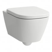 Laufen Meda Rimless Wall-Hung Toilet with Silent Flush - Matt White