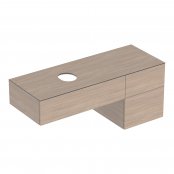 Geberit VariForm 1200mm Three Drawer Cabinet for Lay-On Basin - Oak