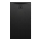 Laufen Pro Marbond Black 1200 x 900mm Shower Tray (Drain on Short Side)