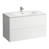 Laufen Pro S 1000mm Vanity Unit with Two Drawers & Basin  - Matt White