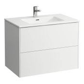 Laufen Pro S 800mm Vanity Unit with Two Drawers & Basin  - Matt White