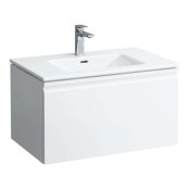 Laufen Pro S Laufen Pro S 800mm Slim Vanity Unit with 1 Drawer, 1 Interior Drawer & Basin  - Gloss White