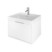 The White Space Choice 600mm Wall-Hung Vanity Unit - White