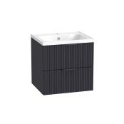 Tavistock Cadence 500mm Wall-Mounted Vanity Unit - Fluted Storm Grey