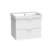 Tavistock Cadence 600mm Wall-Mounted Vanity Unit - Fluted Matt White