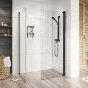 Roman Haven Select 200mm Pivot Deflector Panel (10mm) - Matt Black