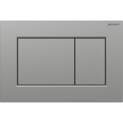 Geberit Sigma 01 Square Dual Flush Plate with Anti Fingerprint Coating - Matt Chrome