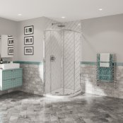 Coram Optima 6 1200 x 800mm Offset Quadrant Shower Enclosure - Chrome