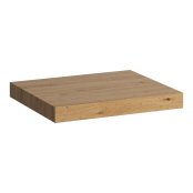 Laufen Lani 600mm Countertop with Installation Brackets (without Cut-Out) - Wild Oak