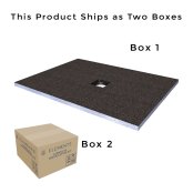 Abacus Elements 900 x 900mm Level Access Wetroom Kit with Square Centre Drain & Installation Kit