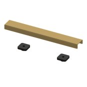 Abacus Elements 300mm Linear Waste Cover Plate - Brushed Brass