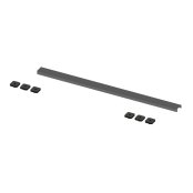 Abacus Elements 700mm Linear Waste Cover Plate - Anthracite