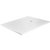 Just Trays Naturals 1700 x 900mm Stone Rectangular Shower Tray - Flamborough White