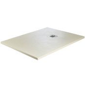 Just Trays Naturals 1800 x 900mm Stone Rectangular Shower Tray - Runswick Cream