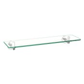 Scudo Delta Wall-Mounted Glass Shelf - Chrome