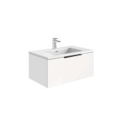 Scudo Ambience 800mm LED Wall-Hung Vanity Unit - Matt White