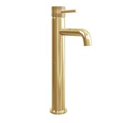 Scudo Core Tall Mono Basin Mixer - Brushed Brass