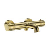 Scudo Core Wall-Mounted Bath/Shower Mixer - Brushed Brass