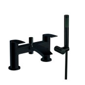 Scudo Belini Black Deck-Mounted Bath/Shower Mixer - Matt Black
