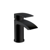 Scudo Belini Black Mono Basin Mixer - Matt Black