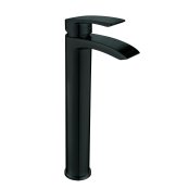Scudo Belini Black Tall Mono Basin Mixer - Matt Black