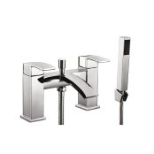 Scudo Descent Bath/Shower Mixer with Shower Kit & Wall Bracket - Chrome