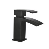 Scudo Descent Black Mini Mono Basin Mixer - Matt Black