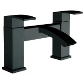 Scudo Descent Deck-Mounted Bath Filler - Matt Black