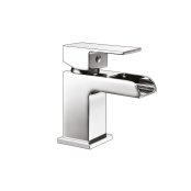 Scudo Victoria Mini Mono Basin Mixer with Push Waste - Chrome