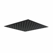 Scudo 200mm Square Shower Head - Matt Black