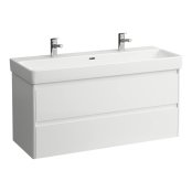 Laufen Base 2.0 1200 x 450mm 2 Drawer Vanity Unit (for Pro S Basin) - Gloss White