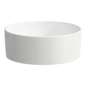 Laufen Savoy 420mm Round 0 Tap Hole Countertop Basin without Overflow - Matt White