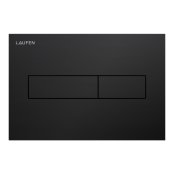 Laufen Ineo Horizon Dual Flush Plate - Matt Black