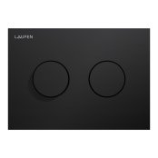 Laufen Ineo Groove Dual Flush Plate - Matt Black