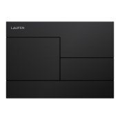 Laufen Ineo Skyline Dual Flush Plate - Matt Black