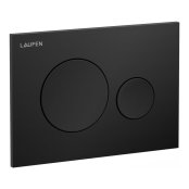 Laufen Ineo Moon Dual Flush Plate - Matt Black