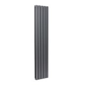 Scudo Bravo 1800 x 340mm Double Designer Radiator - Anthracite