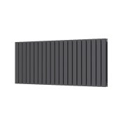Scudo Bravo 600 x 1430mm Double Designer Radiator - Anthracite