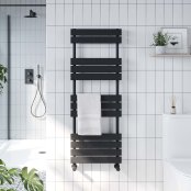 Scudo Life 400 x 650mm Towel Warmer - Black