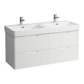 Laufen Juna 1200 x 450mm 4 Drawer Double Vanity Unit (for Pro S Basin) - Matt White