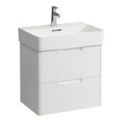 Laufen Juna 600 x 400mm 2 Drawer Vanity Unit (for VAL Basin) - Matt White