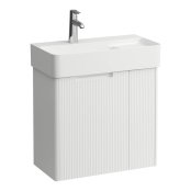 Laufen Juna 600 x 400mm 2 Door Vanity Unit (for VAL Basin) - Matt White