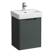 Laufen Juna 450 x 320mm 1 Door Left Hand Vanity Unit (for Pro S Basin) - Traffic Grey