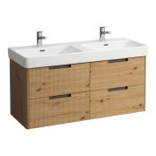 Laufen Juna 1200 x 450mm 4 Drawer Double Vanity Unit (for Pro S Basin) - Wild Oak