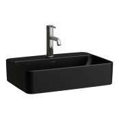 Laufen Savoy 540 x 380mm Rectangular 1 Tap Hole Countertop Basin - Matt Black